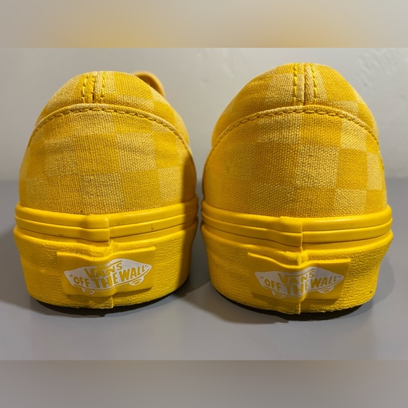 Vans Classic Slip-On Men Size 6 Women Size 7.5 Spectra Yellow Checkerboard - Picture 4 of 9